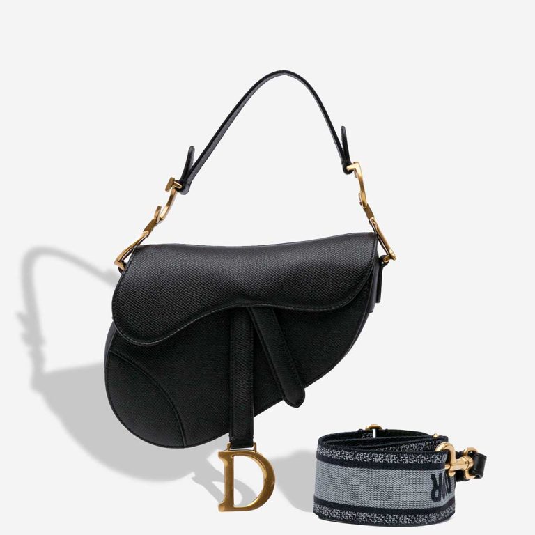 Dior Saddle Mini Calf Black Front | Sell your designer bag