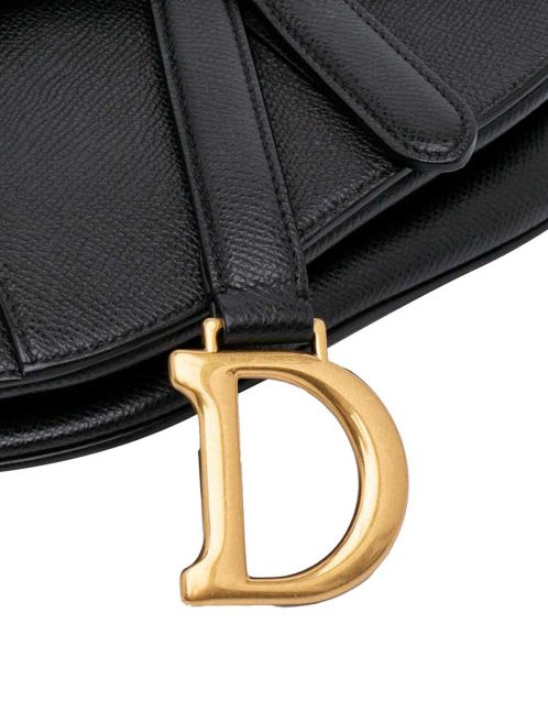 Dior Saddle Mini Calf Black Closing System | Sell your designer bag