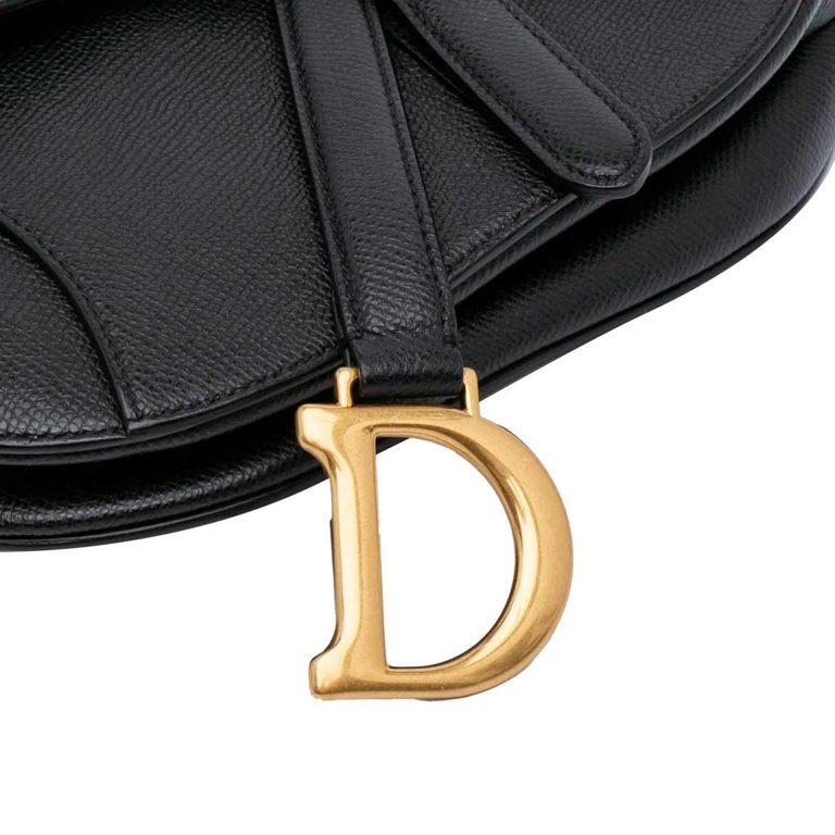 Dior Saddle Mini Calf Black Front | Sell your designer bag