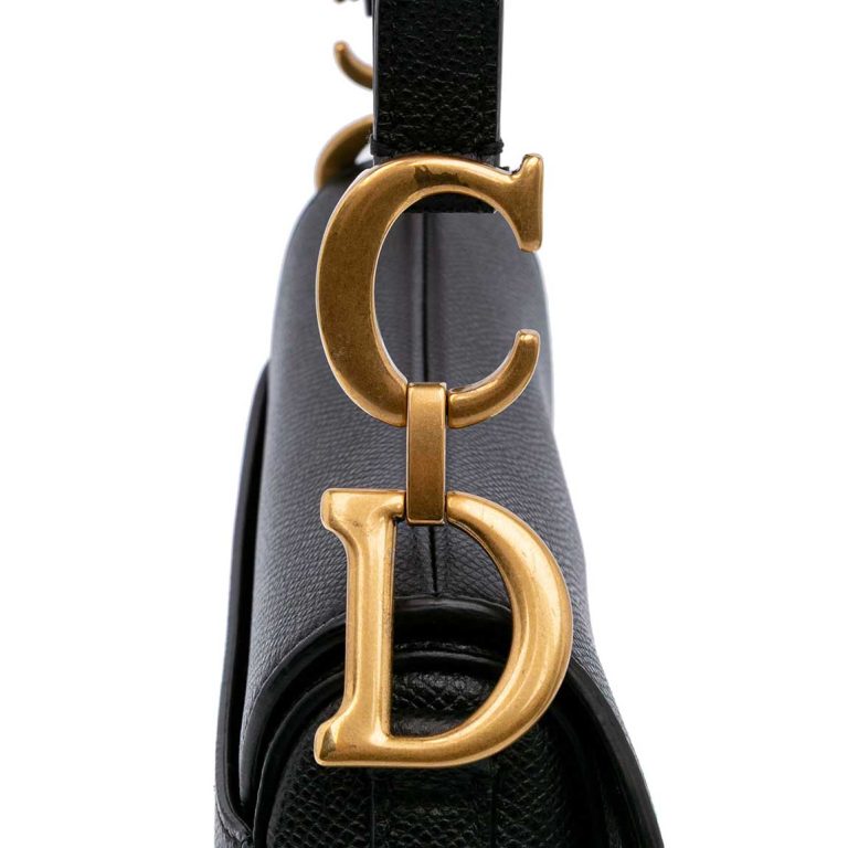 Dior Saddle Mini Calf Black Signs of wear | Sell your designer bag