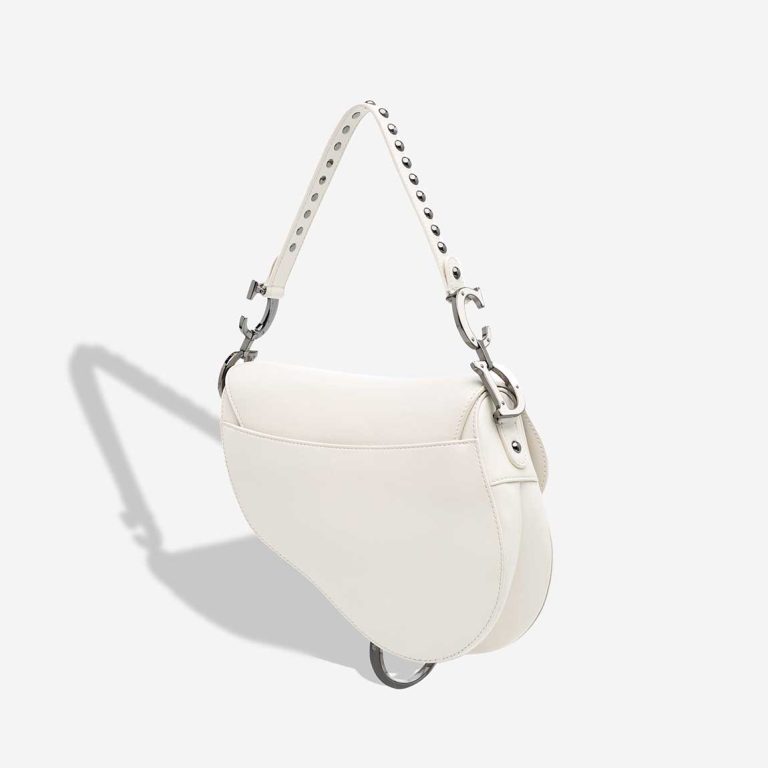 Dior Saddle Medium Lamb White | Sell your designer bag