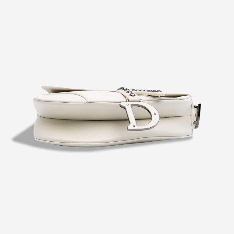 Dior Saddle Medium Lamb White | Sell your designer bag