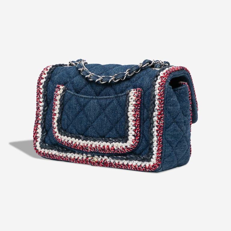 Chanel Timeless Mini Rectangular Denim / Tweed Blue / White / Red | Sell your designer bag