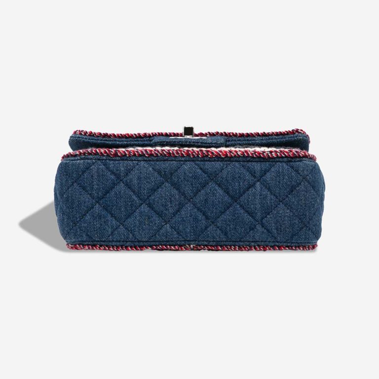 Chanel Timeless Mini Rectangular Denim / Tweed Blue / White / Red | Sell your designer bag
