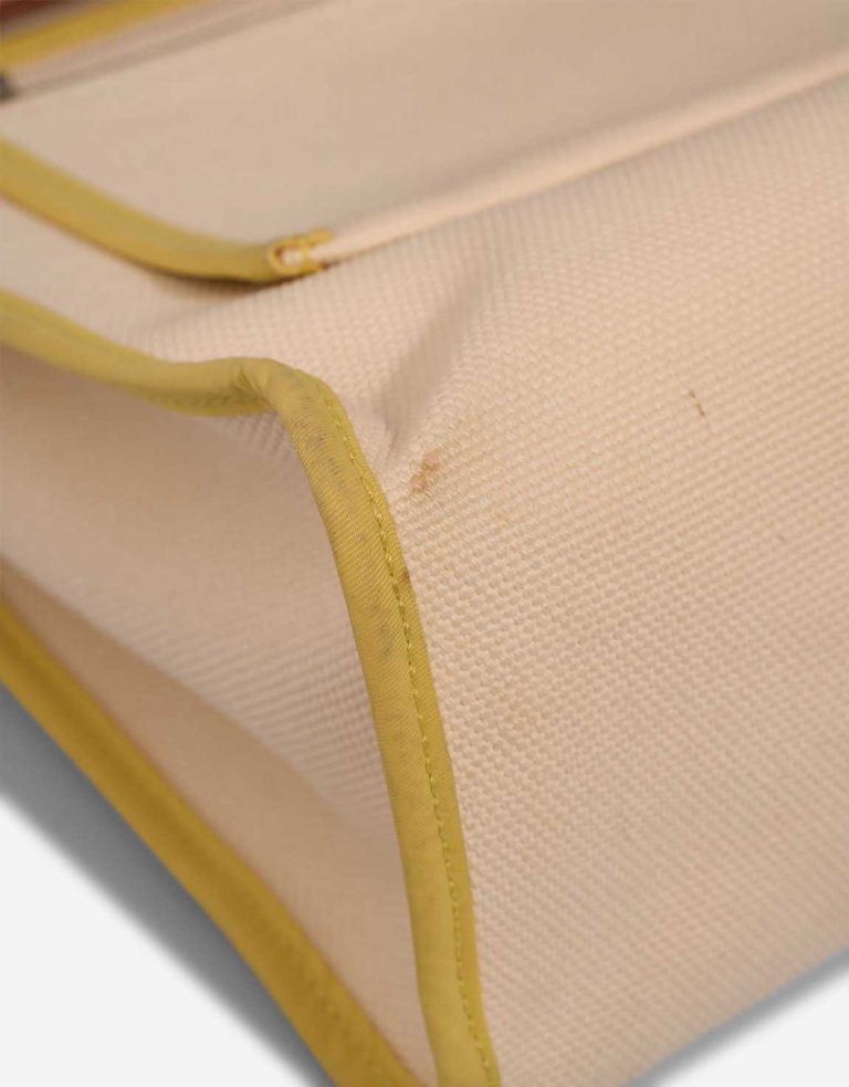 Hermès Herbag 31 Toile / Vache Hunter Lime / Sable Naturel / Vanille Front | Sell your designer bag