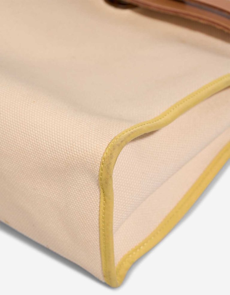 Hermès Herbag 31 Toile / Vache Hunter Lime / Sable Naturel / Vanille Front | Sell your designer bag