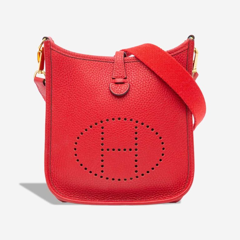 Hermès Evelyne 16 Taurillon Clémence Rouge Tomate Front | Sell your designer bag