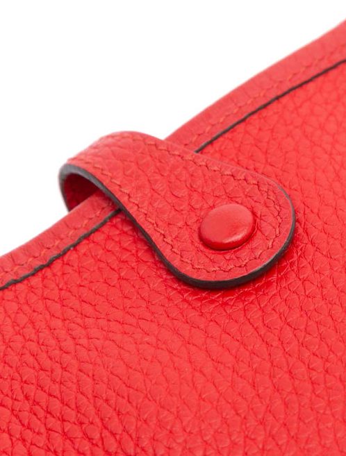 Hermès Evelyne 16 Taurillon Clémence Rouge Tomate Closing System | Sell your designer bag
