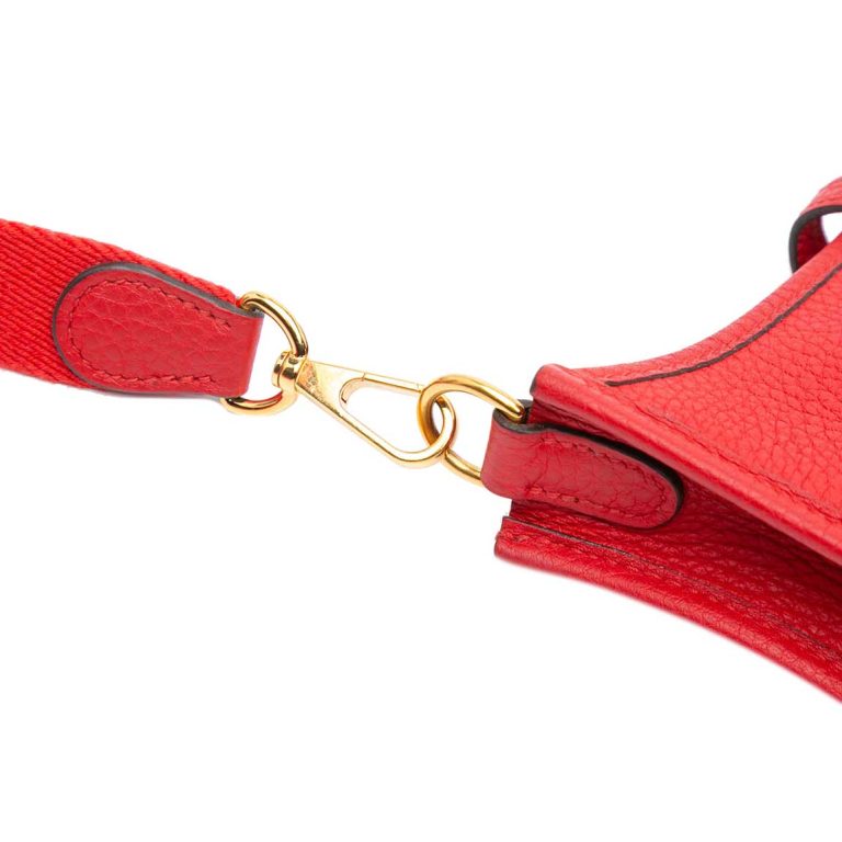 Hermès Evelyne 16 Taurillon Clémence Rouge Tomate Signs of wear | Sell your designer bag