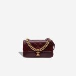Chanel Flap Bag Small Aged Calf Dark Red Front | Sell your designer bag