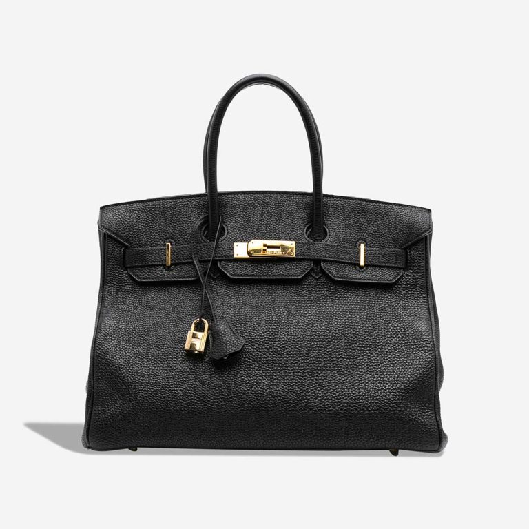 Hermès Birkin 35 Togo Black Front | Sell your designer bag