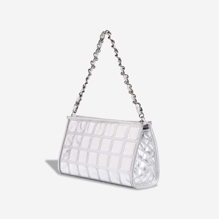 Chanel Shoulder Bag Ice Cube Small Lamb / PVC Silver | Sell your designer bag