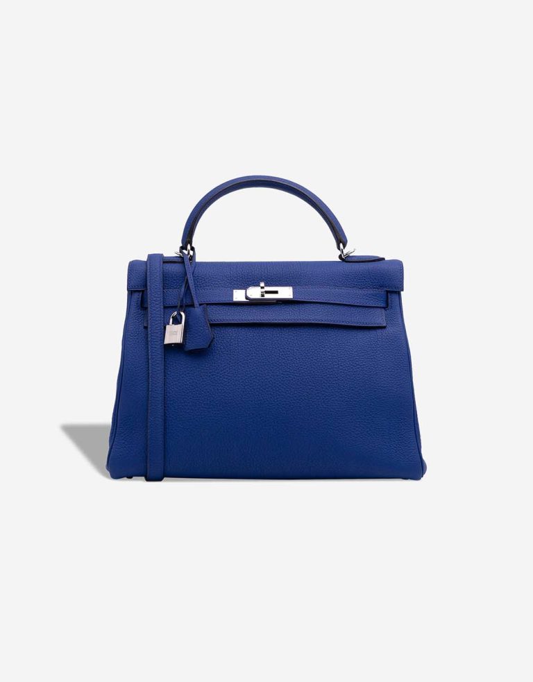 Hermès Kelly 32 Togo Bleu Électrique Front | Sell your designer bag