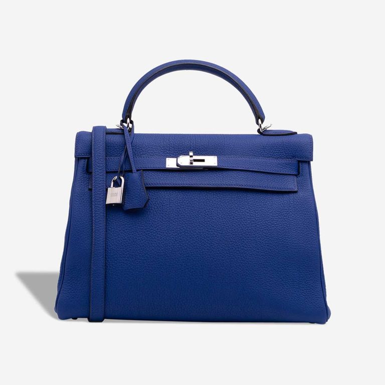 Hermès Kelly 32 Togo Bleu Électrique Front | Sell your designer bag