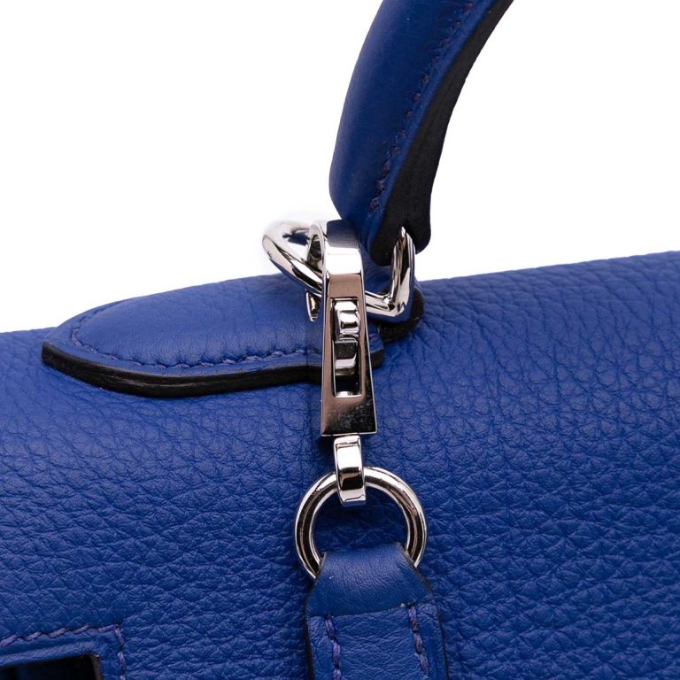 Hermès Kelly 32 Togo Bleu Électrique Signs of wear | Sell your designer bag