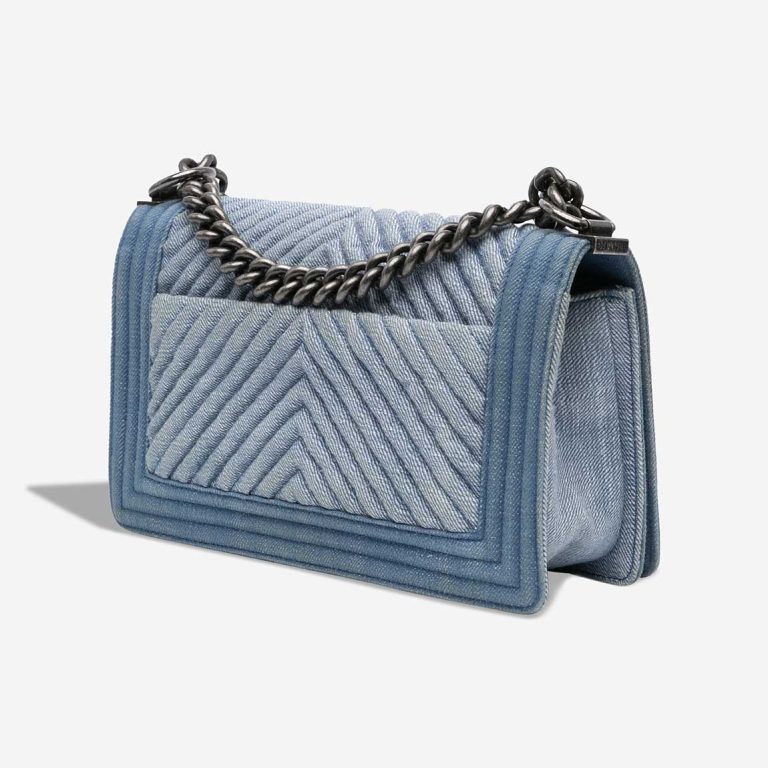 Chanel Boy Chevron Medium Denim Blue | Sell your designer bag