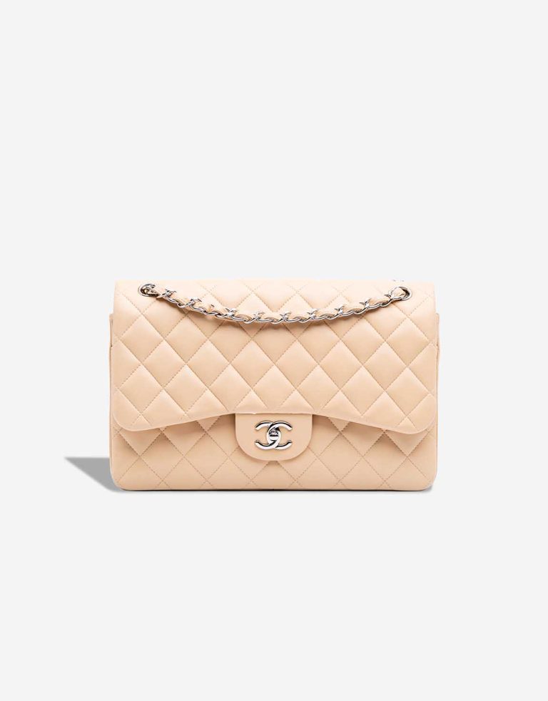 Chanel Timeless Jumbo Lamb Beige Front | Sell your designer bag