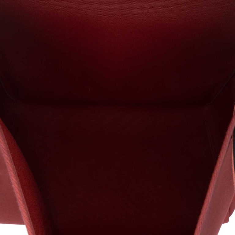 Hermès Herbag 50 Toile / Vache Hunter Sienne / Rouge H Inside | Sell your designer bag