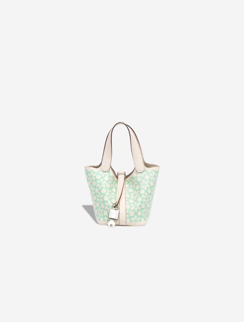 Hermès Picotin Micro Lucky Daisy Swift Nata / Vert / White Front | Sell your designer bag