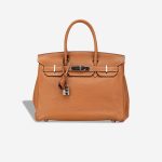 Hermès Birkin 30 Clémence Gold Front | Sell your designer bag