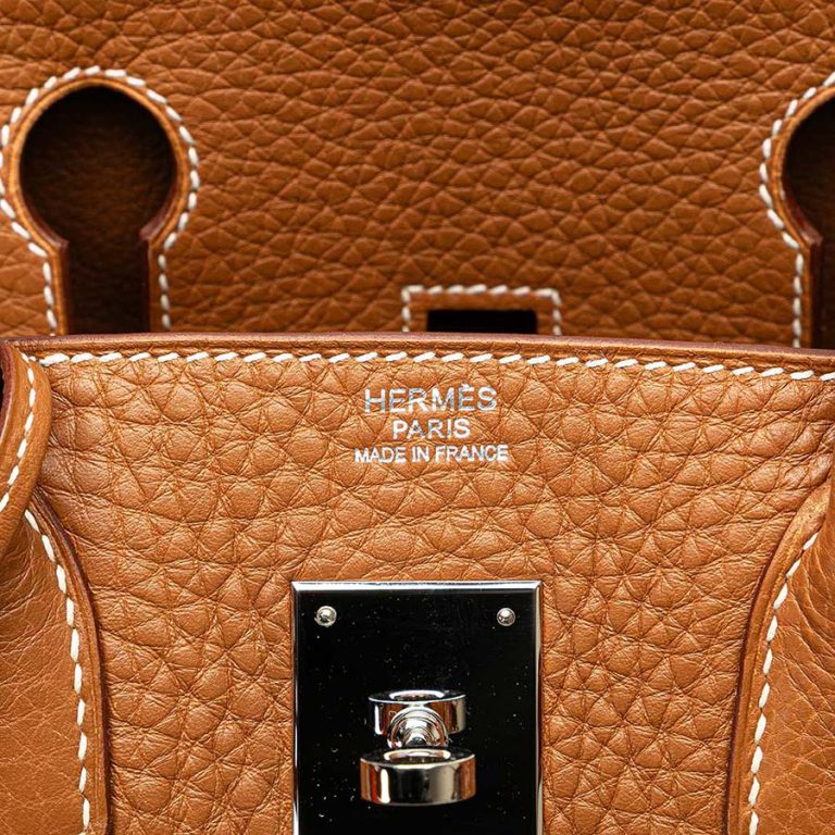 Hermès Birkin 30 Clémence Gold Logo | Sell your designer bag
