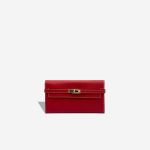 Hermès Kelly Long Wallet Epsom Rouge Casaque / Multicolour / Bleu de Galice Front | Sell your designer bag