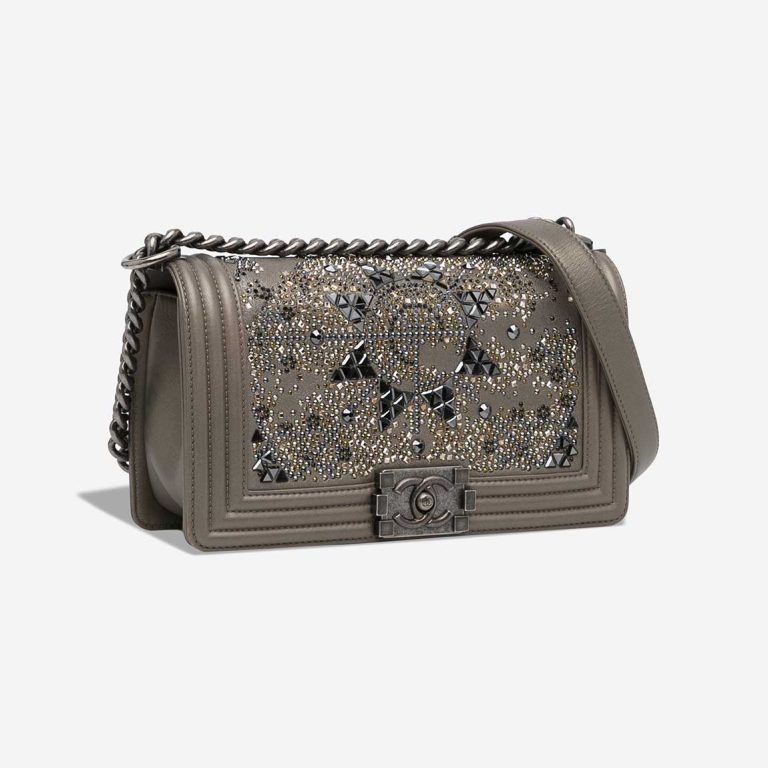 Chanel Boy Medium Goat Metallic Taupe | Sell your designer bag