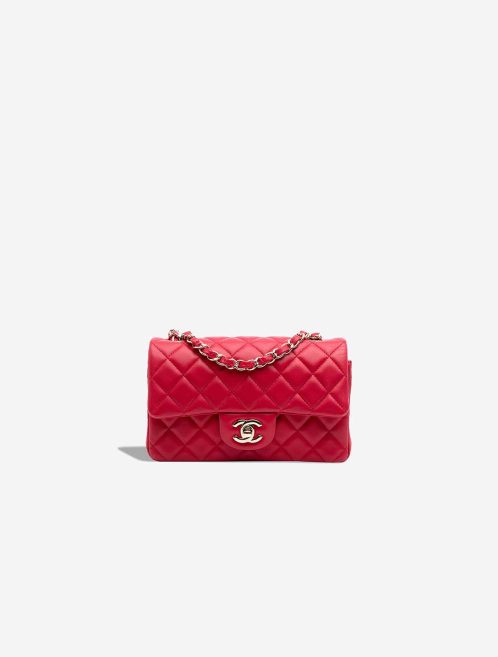 Chanel Timeless Mini Rectangular Lamb Red Front | Sell your designer bag