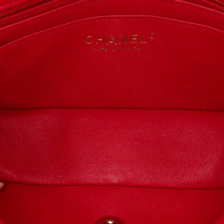 Chanel Timeless Mini Rectangular Lamb Red Inside | Sell your designer bag