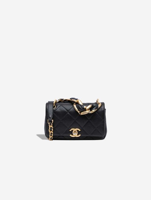 Chanel Chain Is More Flap Bag Small Lamb Black Front | Sell your designer bag