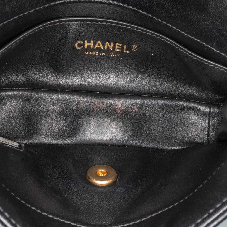 Chanel Chain Is More Flap Bag Small Lamb Black Inside | Sell your designer bag