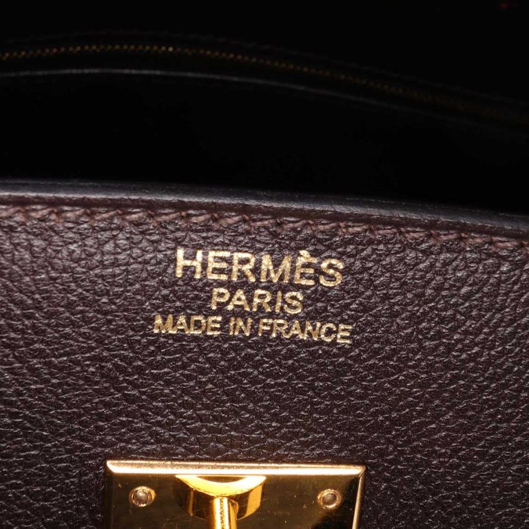 Hermès Birkin 35 Togo Ébène Logo | Sell your designer bag