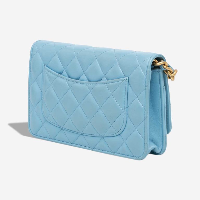 Chanel Candy Chain Wallet On Chain Lamb Blue | Sell your designer bag