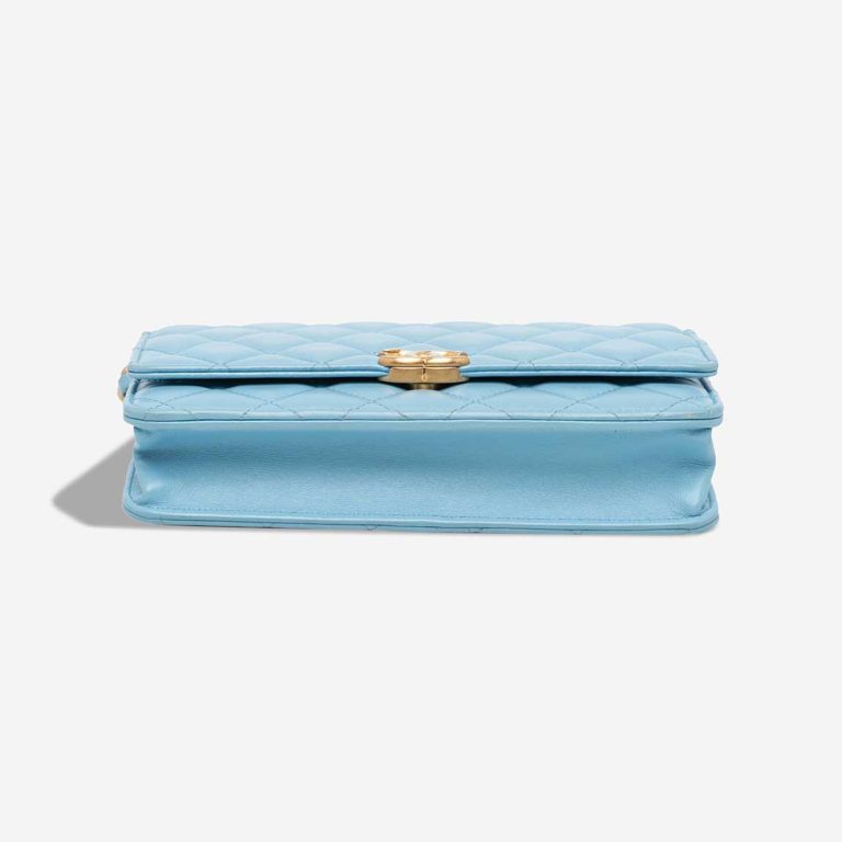 Chanel Candy Chain Wallet On Chain Lamb Blue | Sell your designer bag