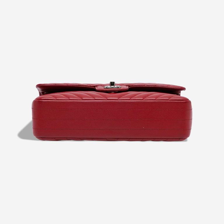 Chanel Timeless Chevron Medium Caviar Red | Sell your designer bag