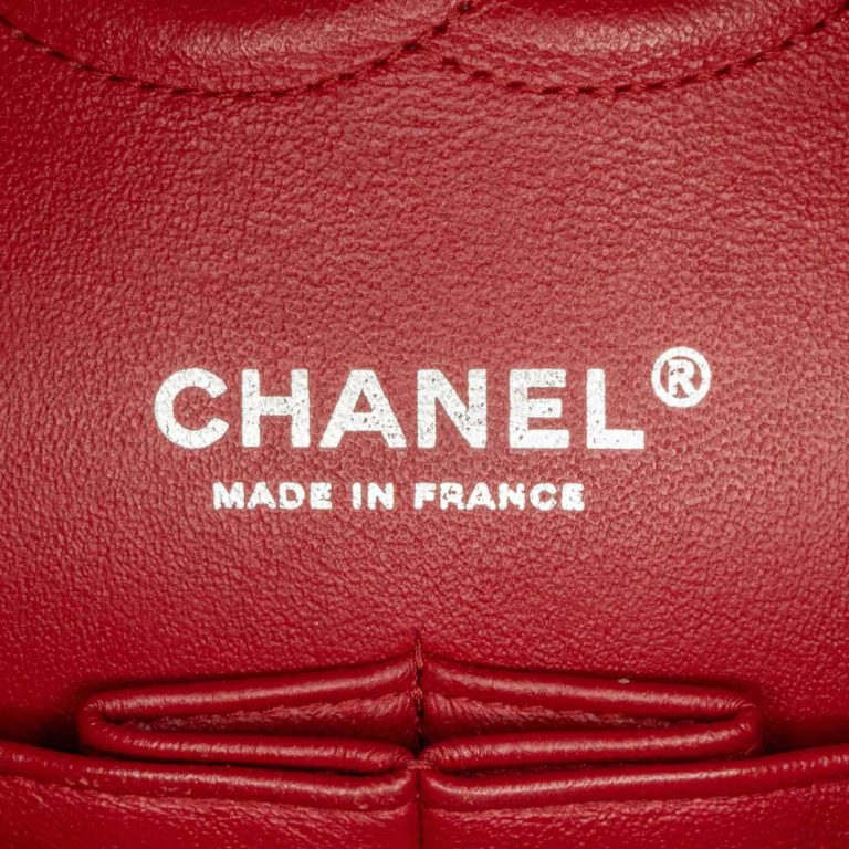 Chanel Timeless Chevron Medium Caviar Red Logo | Sell your designer bag