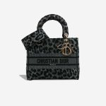 Dior Lady D-Lite Medium Canvas Grey / Black Front | Sell your designer bag