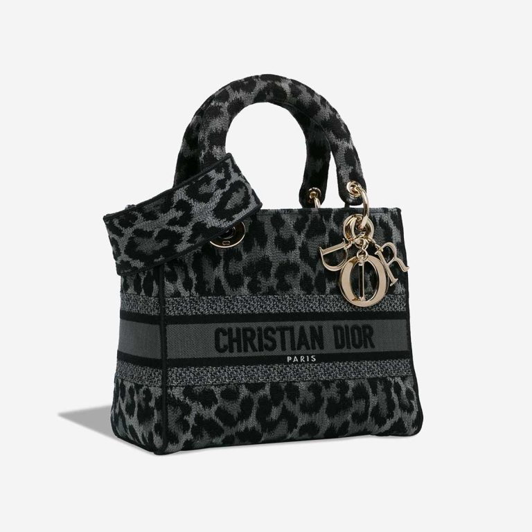 Dior Lady D-Lite Medium Canvas Grey / Black | Sell your designer bag