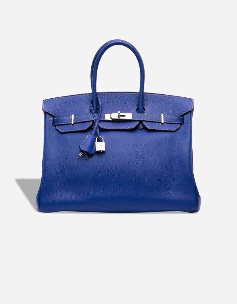 Hermès Birkin 35 Candy Collection Epsom Bleu Électrique Front | Sell your designer bag