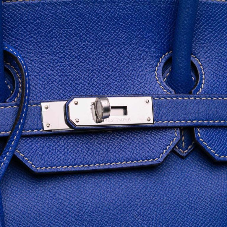 Hermès Birkin 35 Candy Collection Epsom Bleu Électrique Front | Sell your designer bag