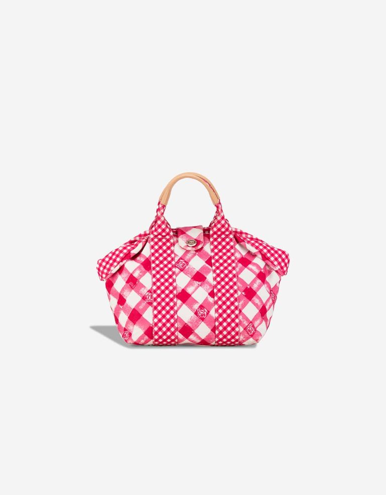 Chanel Shopper Small Canvas Red / White Front | Sell your designer bag