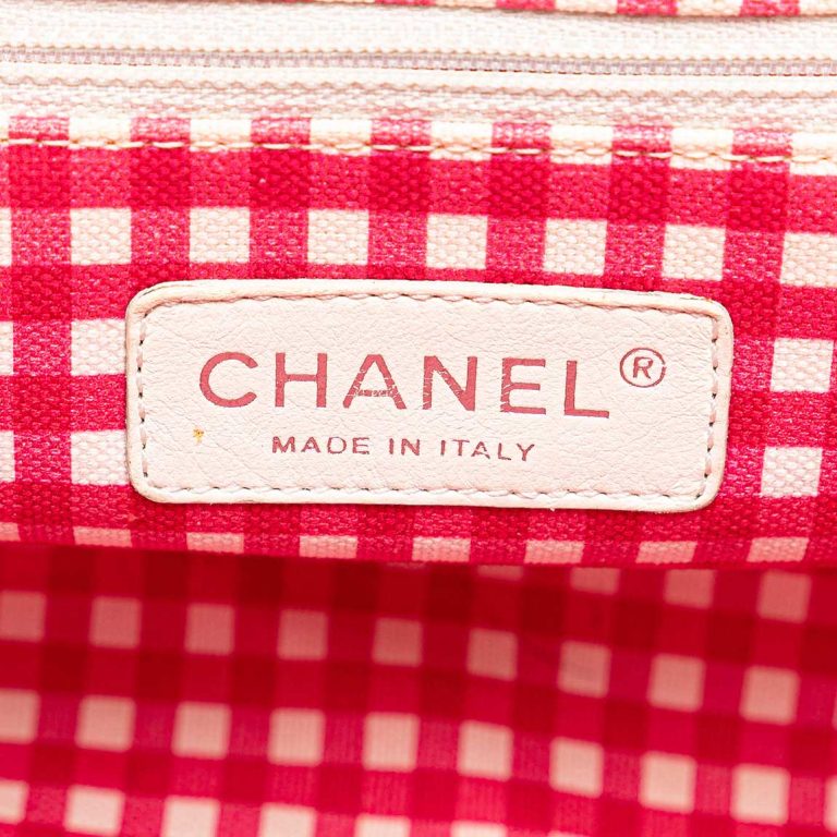 Chanel Shopper Small Canvas Red / White Logo | Sell your designer bag