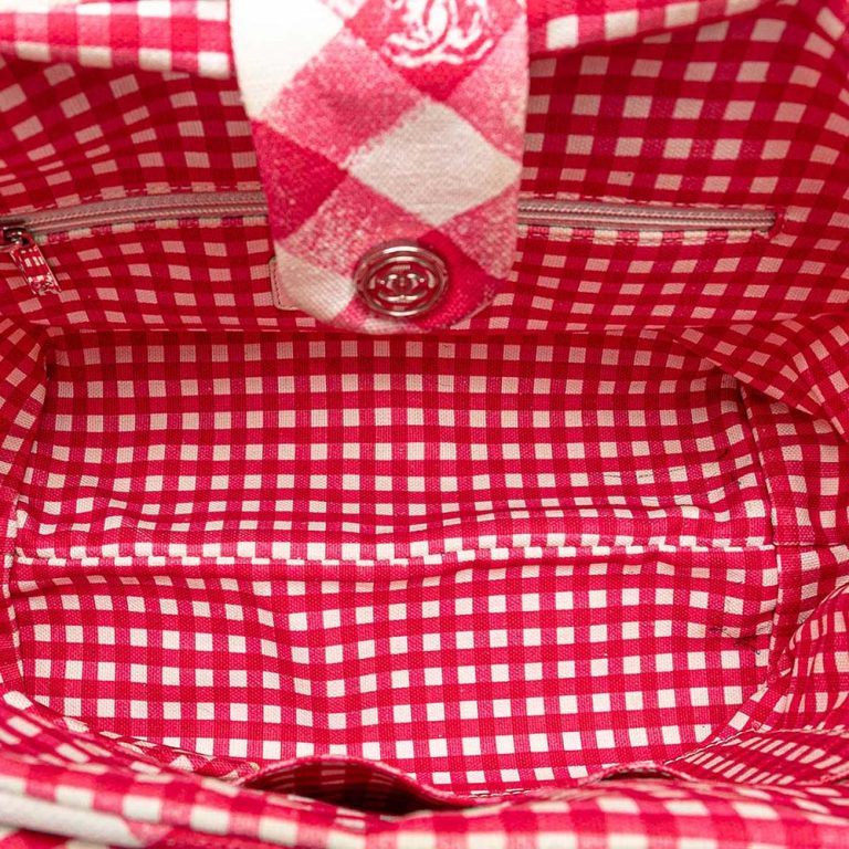 Chanel Shopper Small Canvas Red / White Inside | Sell your designer bag