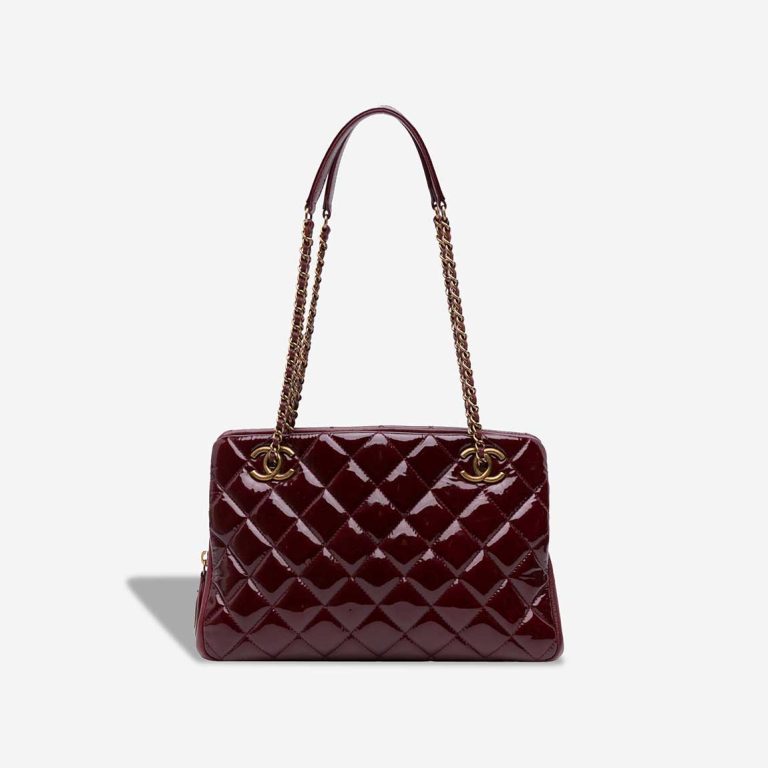Chanel Shopper Paris-Salzburg Goat / Patent Bordeaux Front | Sell your designer bag