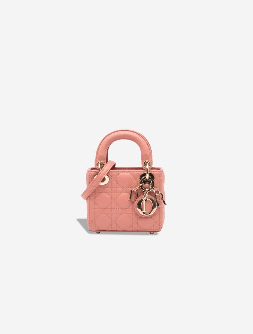 Dior Lady Micro Lamb Rose Front | Sell your designer bag