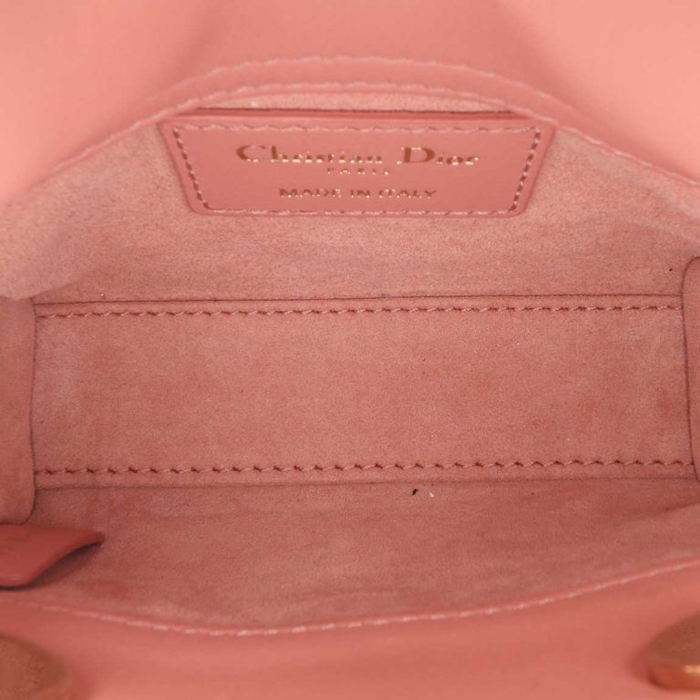 Dior Lady Micro Lamb Rose Inside | Sell your designer bag