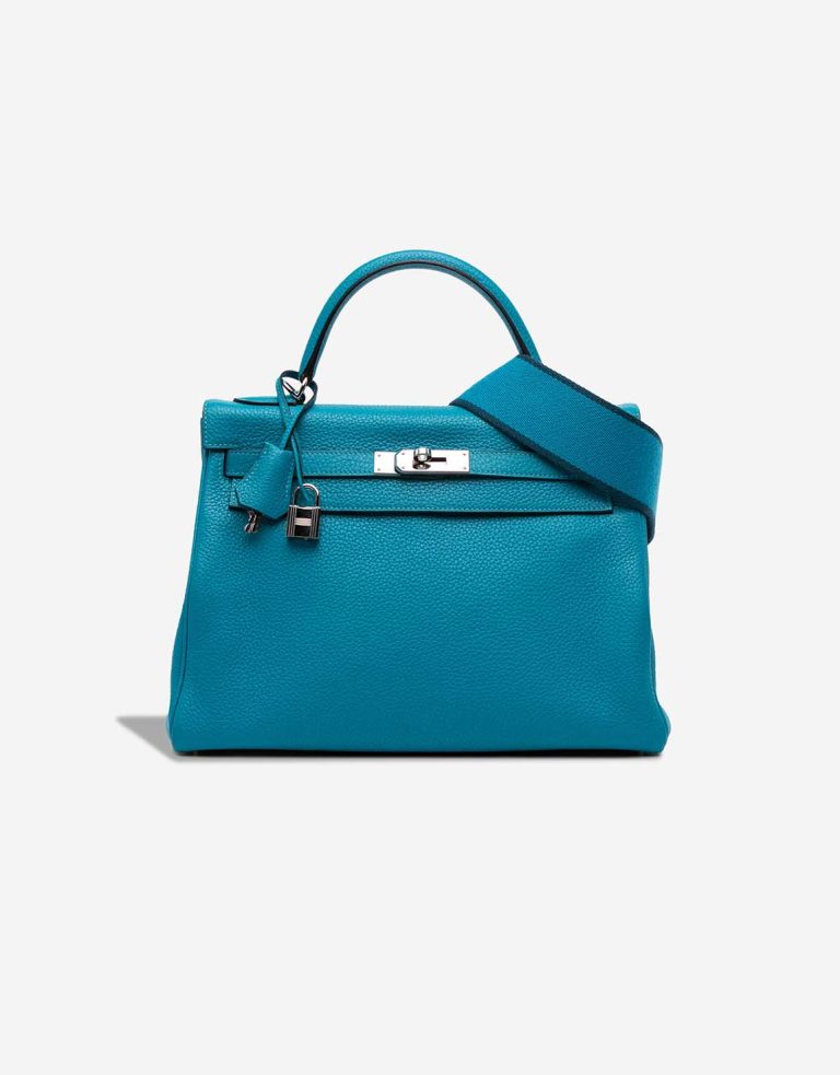 Hermès Kelly 32 Togo Turquoise Front | Sell your designer bag