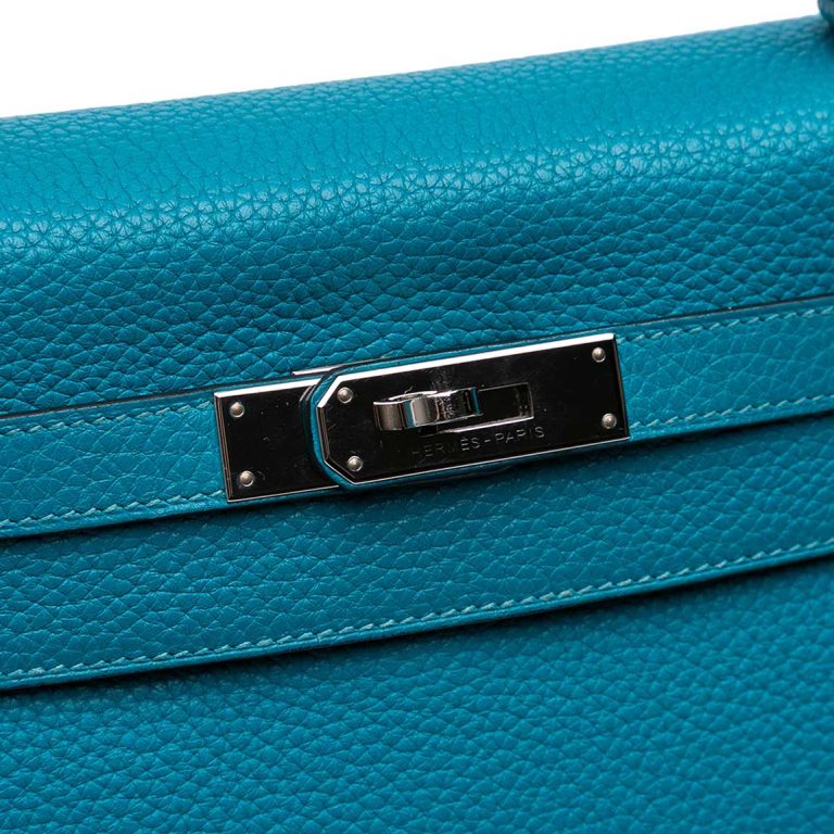 Hermès Kelly 32 Togo Turquoise Front | Sell your designer bag