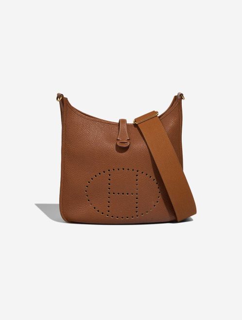 Hermès Evelyne 29 Clémence Gold on Model | Sell your designer bag