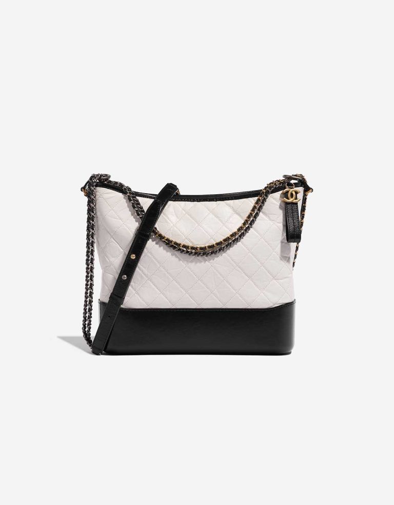 Chanel Gabrielle Large Aged Calf White on Model | Sell your designer bag